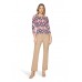 Betty Barclay - 2722 1789 T-shirt 3/4 mouw print roze blauw beige.